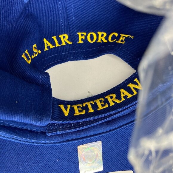 United States Air Force Veteran Blue Adjustable Hat New - Picture 4 of 5